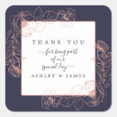 Search for gold floral thank you wedding stickers Chic