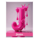 Search for alphabet letter j decor Pink