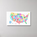 Search for state canvas prints United states of america