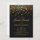 Search for black gold bridal brunch invitations Elegant