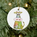 Search for funny cow christmas tree decorations Cute