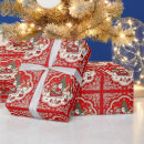 Search for santa toile wrapping paper Reindeer