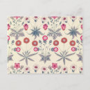 Search for red floral pattern postcards William morris