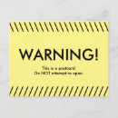 Search for funny warning postcards Yellow