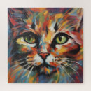 Search for cat painting puzzles Painted