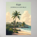 Search for vintage dominican republic posters Palm trees