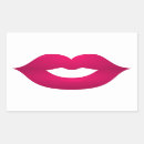 Search for lips rectangle stickers Pink