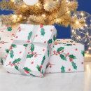 Search for holly berry wrapping paper Pattern