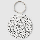 Search for music note rounded key rings White