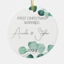 Search for eucalyptus christmas tree decorations First christmas married