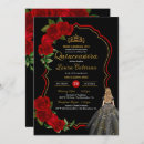 Search for red rose quinceanera invitations Roses