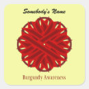 Search for burgundy ribbon stickers Awareness