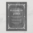 Search for grey barn wood wedding invitations Country