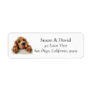 Search for cocker return address labels English cocker spaniel