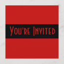 Search for plain red invitations Party