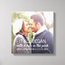 Search for valentines day canvas prints Newlyweds