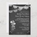 Search for bunting wedding invitations Chalkboard