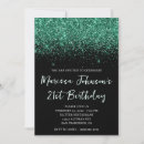 Search for green 21st birthday invitations Modern