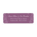 Search for gorgeous return address labels Purple