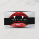 Search for halloween business cards Vampire