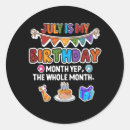 Search for july birthday stickers Party