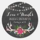 Search for rustic antler wedding stickers Flowers