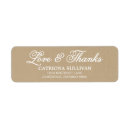 Search for love and thanks return address labels Script