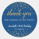 Search for gold and navy stickers Script