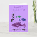 Search for pisces birthday cards Fish