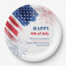 Search for 4th of july paper plates Watercolor