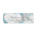 Search for turquoise marble return address labels Blue