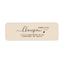 Search for champagne return address labels Gold