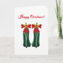 Search for high heels christmas cards Xmas