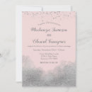 Search for pink and silver wedding invitations Marriage