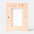 Search for wooden picture frames Newlyweds