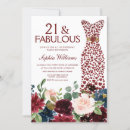 Search for red 21st birthday invitations Elegant