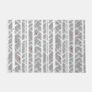 Search for cardinals on birch trees Forest