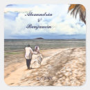 Search for beach bride square stickers Tropical