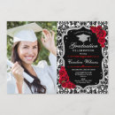 Search for red black graduation invitations Tassel
