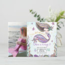 Search for purple and teal invitations Under the sea