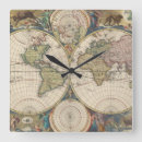 Search for world map clocks Decorative maps