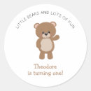 Search for first bear birthday stickers Gender neutral