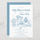 Search for brunch baby boy shower invitations Blue