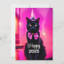 Search for kitty christmas invitations Black cat