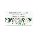 Search for fresh return address labels Botanical