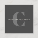 Search for charcoal business cards Minimalist