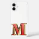 Search for letter m iphone cases Gold