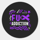 Search for drug addiction stickers Purple