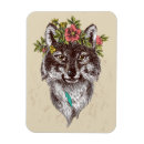 Search for wolf portrait magnets Dog