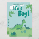 Search for dinosaur baby boy shower invitations Cartoon